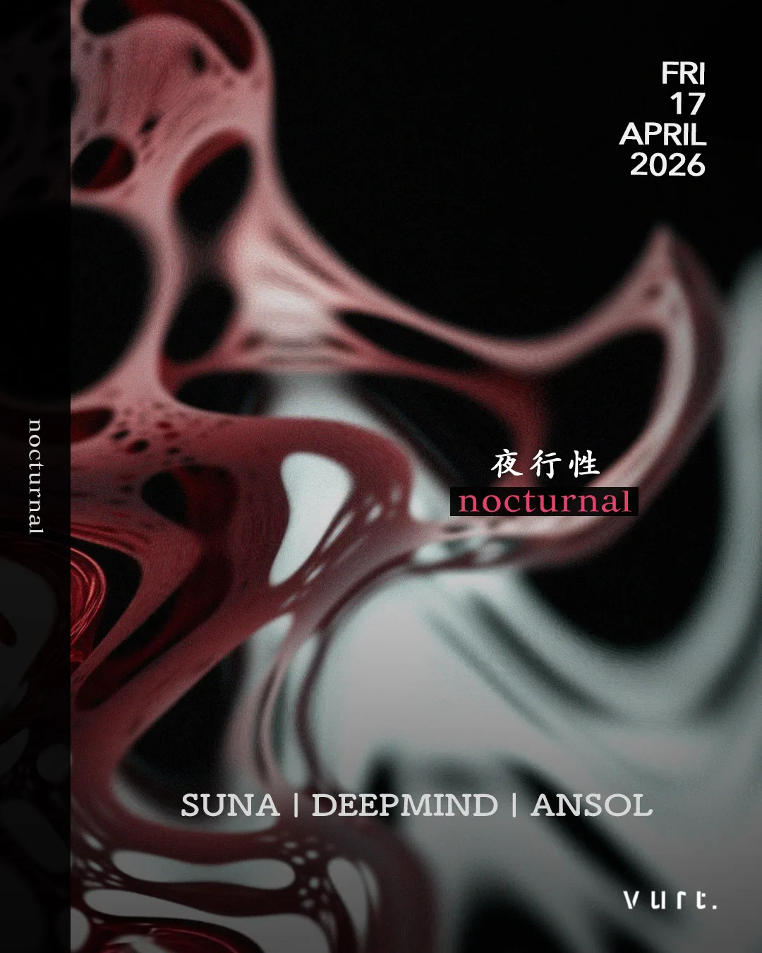 夜行性: nocturnal