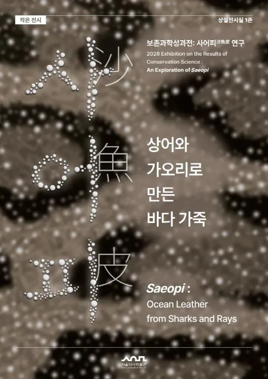 [서울역사박물관] 2026년 작은전시 [사어피: 상어와 가오리로 만든 바다 가죽]